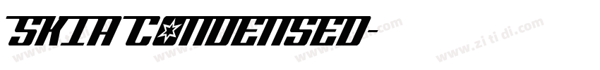 SKIA CONDENSED字体转换